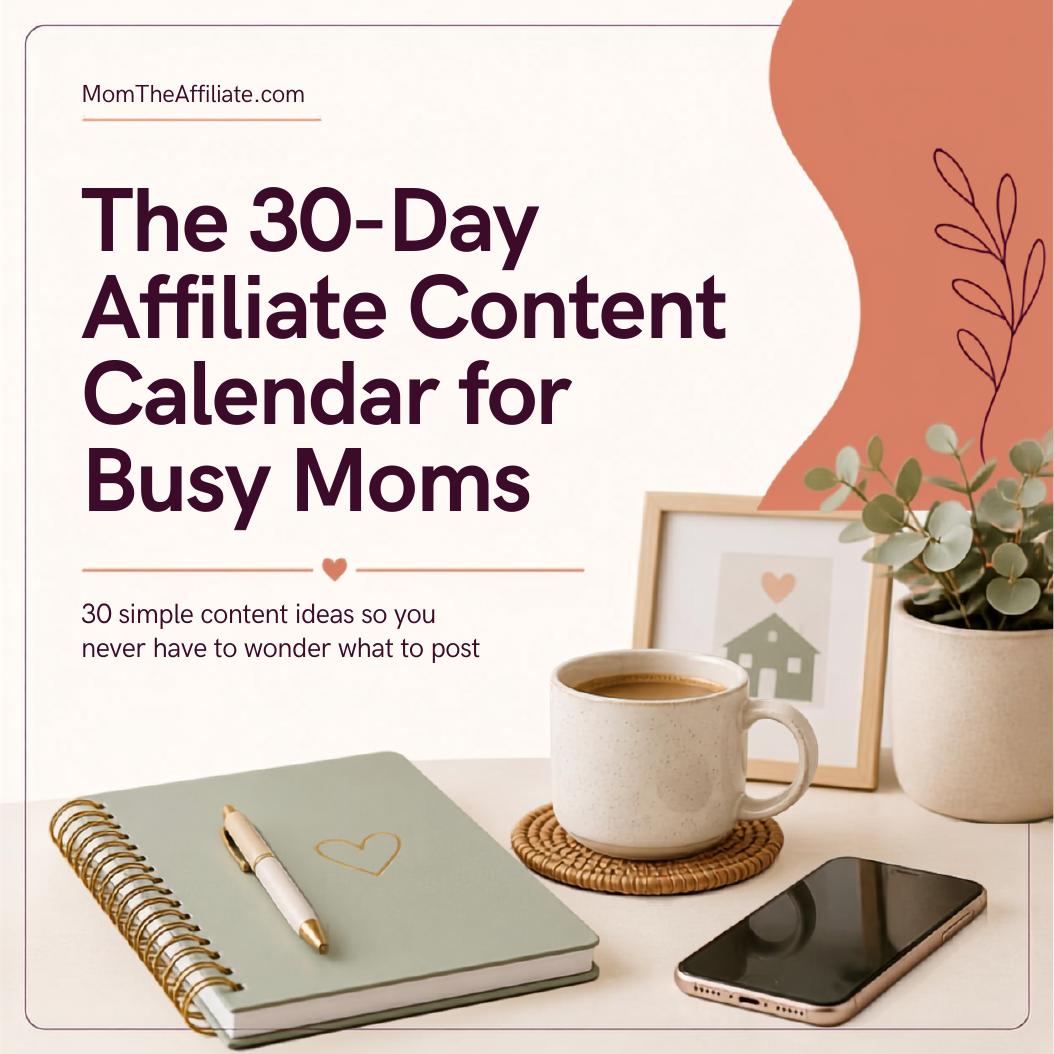 The 30-Day Affiliate Content Calendar for Busy Moms